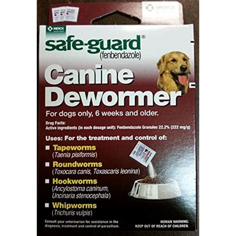 Safe Guard Canine Dewormer 4 Grams 3 Pack Pet Health Canine Pet Meds