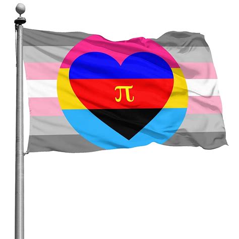 Demigirl Pansexual Polyamorous Pride Flag 4x6 Foot