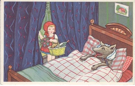 Vintage Postcard Via Ebay Little Red Riding Hood Red Riding Hood Vintage Book Art