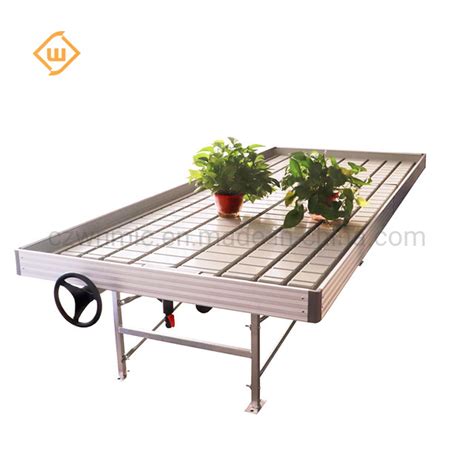 Ebbandflow Rolling Bench Abs 4x8 Flood Rolling Grow Tables China Ebb