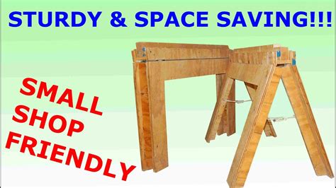 I know i do but i wanted something different, something that was easy to store, not to heavy, very sturdy, and all one piece. How to Build Folding Sawhorses DIY - YouTube