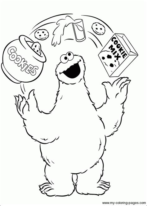 This awesome book comes with so many different pages to color! Coloring Pages Of Cookie Monster - Coloring Home