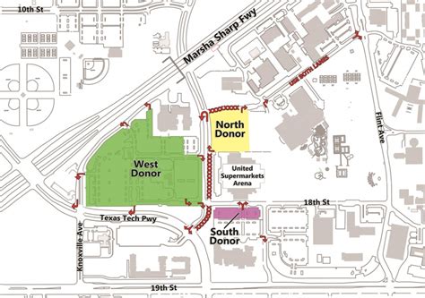 Texas Tech Football Parking Map Free Printable Maps