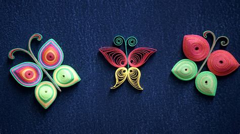 How To Make Beautiful Butterflies Using Paper Art Quilling Decorate