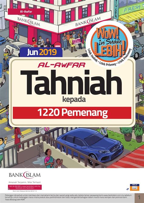 You must maintain a monthly balance of rm 25 to avoid your account from being dormant and ultimately closed! Keputusan Cabutan Jun 2019 Al-Awfar Bank Islam - Layanlah ...