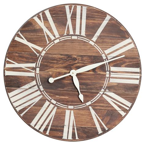 Jun 24, 2021 · tufted seating is a great way to get the vintage flair you need, but the farmhouse feel comes in the décor. BrandtWorks Roman Farmhouse Oversized Wall Clock Walnut ...