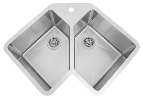 But that doesn't mean deeper undermount sinks are good because you can wash bigger dishes and pots in it. Corner Kitchen Sinks