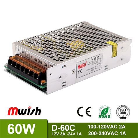 High Quality D 60 Dual Output 60w Switching Power Supply China Dual