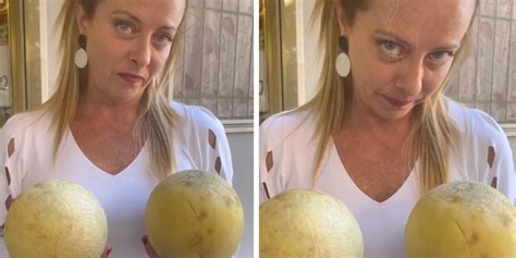 Far Right Italian Giorgia Meloni Posts Suggestive Video About Melons