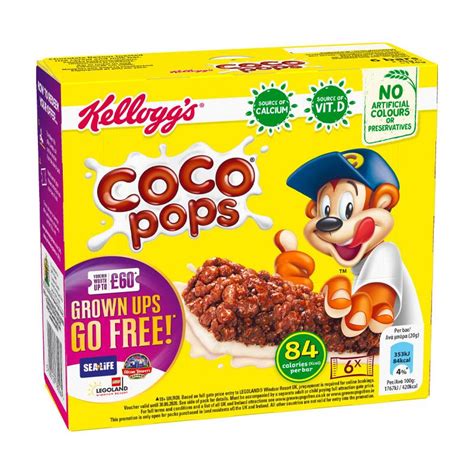 Kelloggs Coco Pops Cereal Bars 6x20 G
