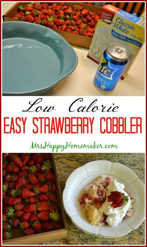 Years ago i learned the tip of baking with a soda instead of using oil neh…. Low Calorie Easy Strawberry Cobbler | Low calorie desserts ...