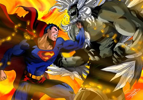 Superman And Doomsday Dc Comics And 1 More Drawn By Sersiso Danbooru