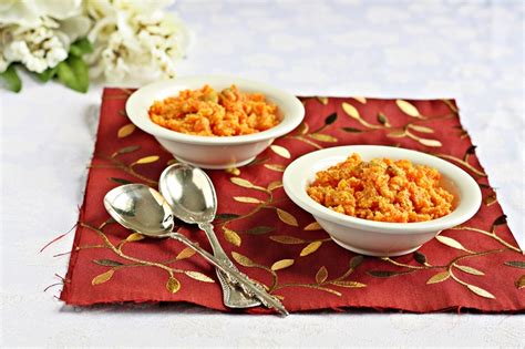 Versatile Vegetarian Kitchen Carrot Ricotta Halwadessert Pudding