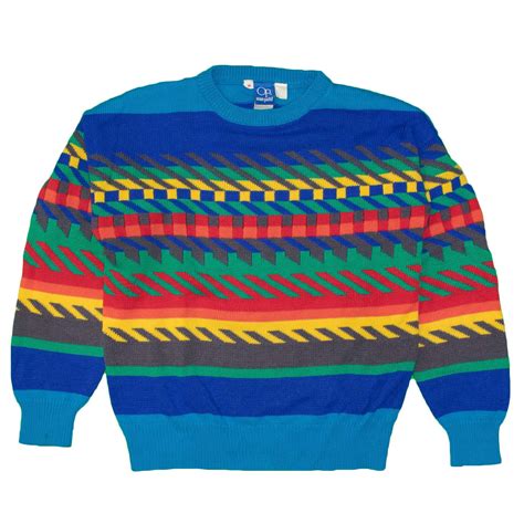 Ocean Pacific 1980s Mens Sweater Vintage Medium Acrylic Knit Beach S Itisvintage