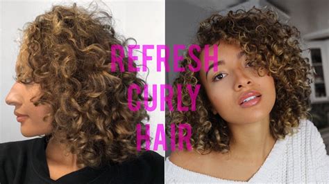 How To Refreshing 3a 3b Curly Hair Routine Youtube