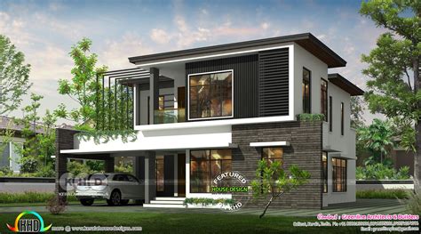 Modern Contemporary 5 Bhk Home Architecture Kerala Home