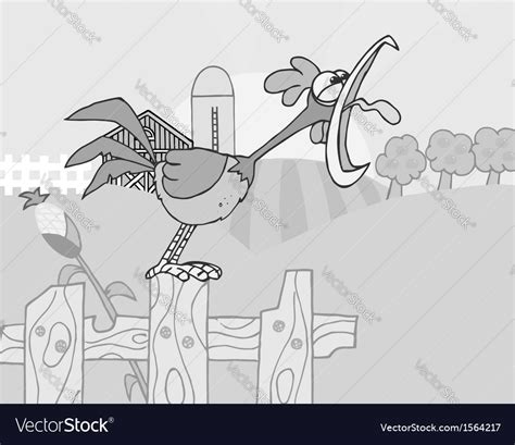 Royalty Free Rf Clipart Country Farm Scene Vector Image