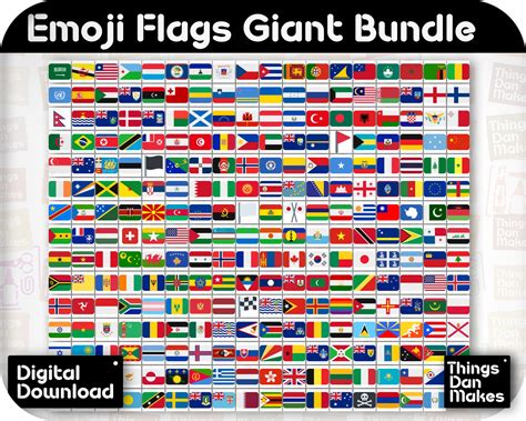 Flags Of The World Emojis Bundle All Official Country Flag Emojis Plus