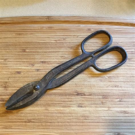 Vintage 10 Tin Snips Crescent Tool Company Jamestown Etsy