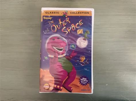 Barney In Outer Space Classic Collection 1998 Ca Vhs Rare Old