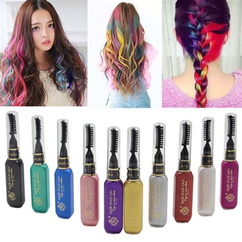 10 Colors One Time Hair Color Hair Dye Temporary Non Toxic
