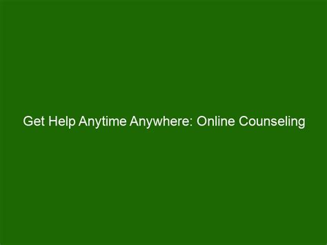 Get Help Anytime Anywhere Online Counseling Services Health And Beauty