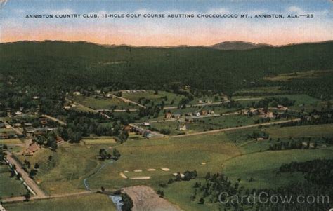 Anniston Country Club Alabama Postcard