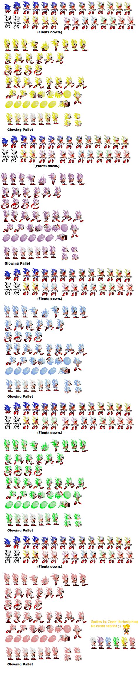 Hyper Sonic And Dark Sonic Custom Sprites Mania Sonicthehedgehog Images