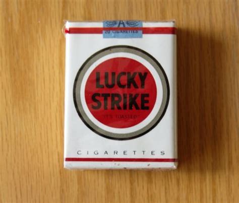 Vintage Lucky Strike Cigarettes Pack From Mid 1970s Early 1980s