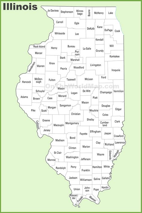 Illinois Map Of Counties Printable 23596 Hot Sex Picture