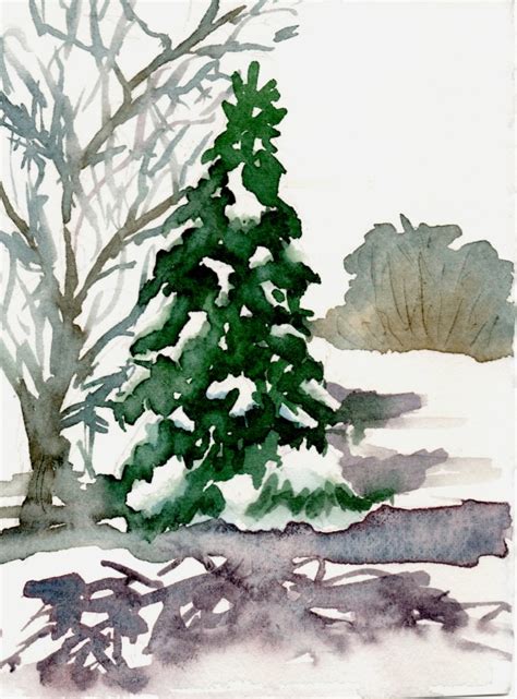 You want the pigment to just sit on the paper. WATERCOLORS AND WORDS: IDEAS FOR CHRISTMAS CARDS