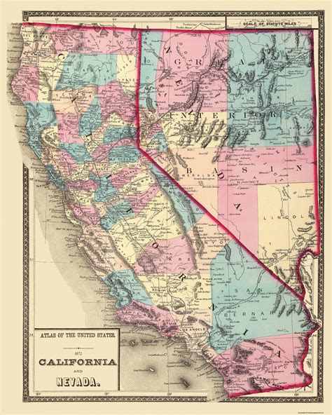 Map Of Nevada And California Photos Cantik