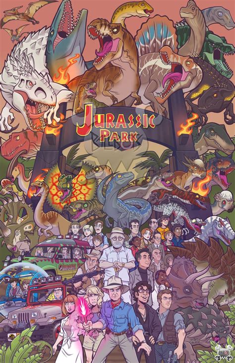 Everyone Is Here By Ballbots Jurassicpark