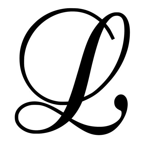 Fancy Letter L Svg Monogram Svg Letters Svg Decorativ