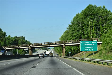 Interstate 85 South Gaston Cleveland Counties Aaroads North