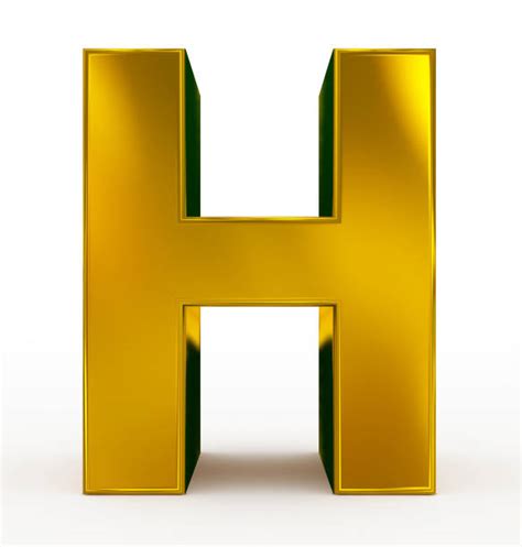 Best Gold Color 3d Letter H Stock Photos Pictures And Royalty Free