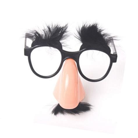 Funny Party Accessory Mustache Fake Nose Eyebrow Clown