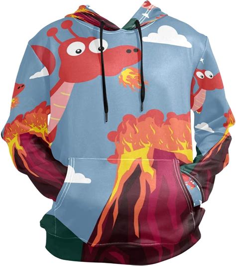 Red Fire Dragon Hoodie Hooded Athletic Sweatshirts 3d Print For Girls