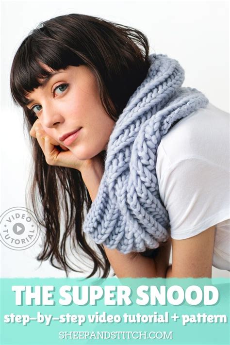 The Super Snood Pattern Sheep And Stitch Snood Pattern