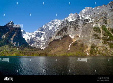 Koenigssee Lake Berchtesgaden Alps Stock Photo Alamy
