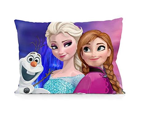 Frozen Anna And Elsa Disney Movie Pillowcase Both Sides Print Zipper
