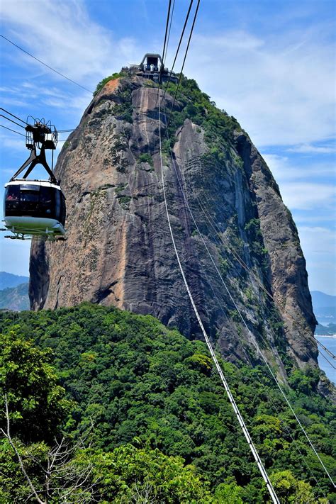 Second Cable Car To Sugarloaf Mountain In Rio De Janeiro Brazil