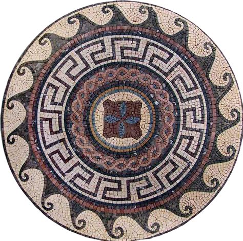 Multi Motif Roman Mosaic Augusta Geometric Mozaico