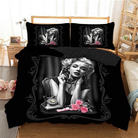 Marilyn Monroe Bedding Set Sing Double Queen King Twin Full Size Woman Duvet Cover Quilt Cover