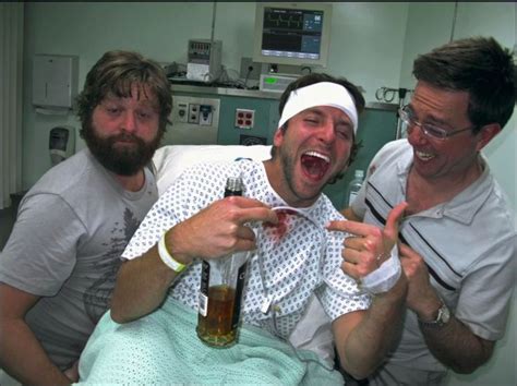 Phil Stu And Alan In Hospital While Phil Was Wasted Hangover