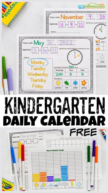 Free Printable Calendar Worksheets For Kindergarten Printable