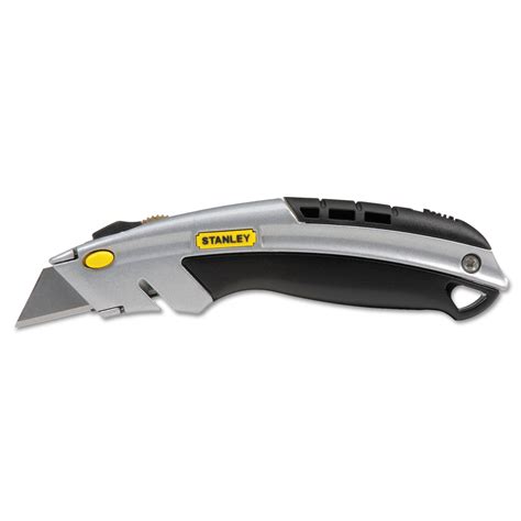 Stanley Curved Quick Change Utility Knife Stainless Steel Retractable