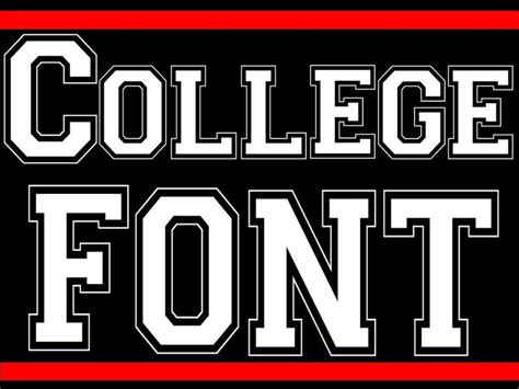 Fonts Collegiate Style Block Lettering Etsy