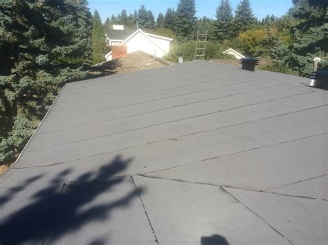 Residential New Low Slope Roof Installed In Edmonton