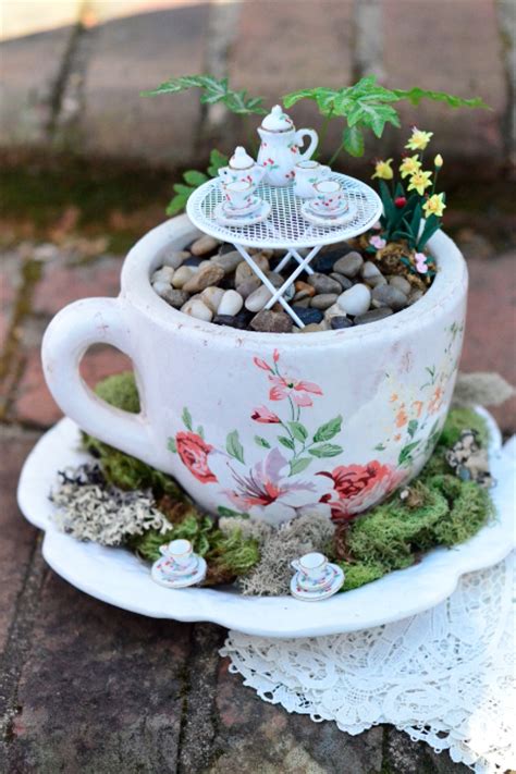 14 Cute Teacup Mini Gardens Ideas Page 3 Of 3